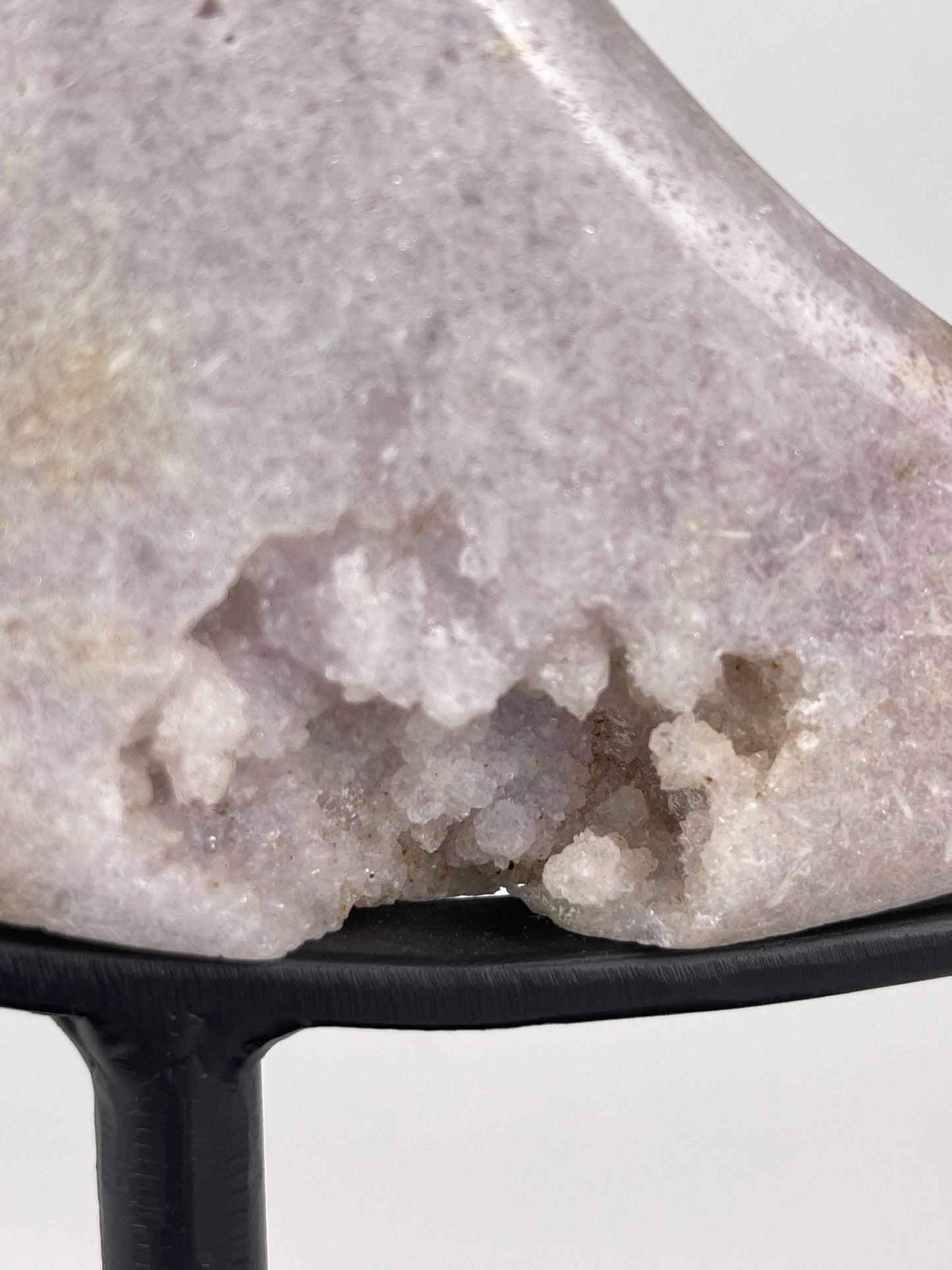 Pink Amethyst Moon Carving