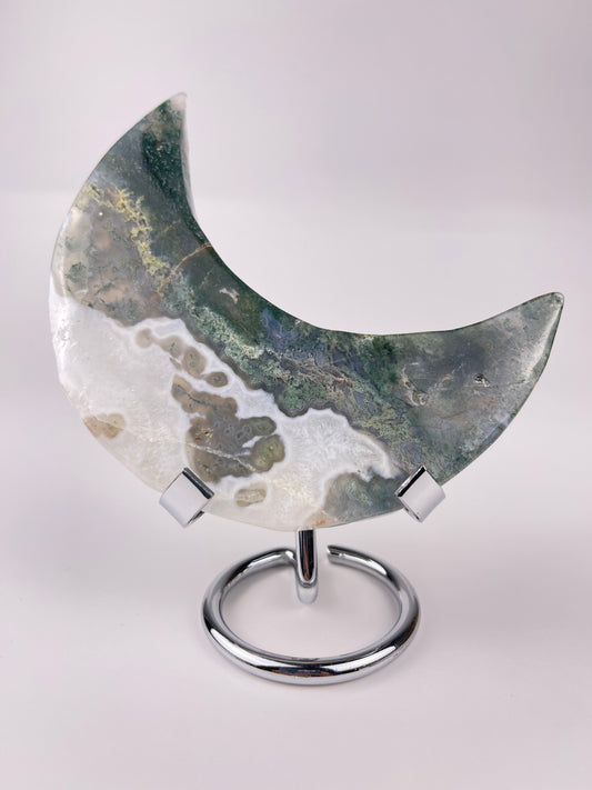 Moss Agate Moon
